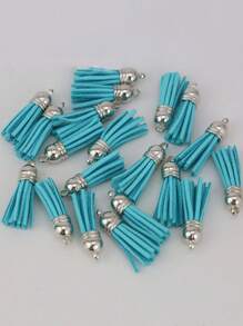 (20pcs/Pack) 4cm Retro British Style Tassels Keychain, Brooch, Clothing Decor, Bag Charm, Handmade DIY