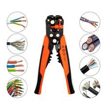 Cable Wire Stripper Cutter Self-Adjusting Wire Stripper Crimping Pliers For Wire Stripping Cutting Crimping - Multicolor - View 6