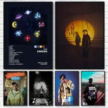 1pc Saiko Singer Sakura Poster In Trang chủ Phòng khách Phòng ngủ Lối vào Quán bar Quán cà phê Nghệ thuật Tranh Trang trí Không có Khung - Nhiều màu - Xem 9