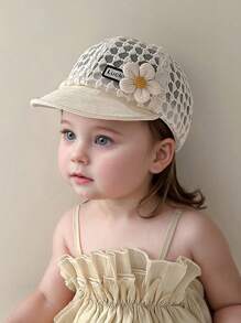 Baby Sun Hat, Thin Summer Breathable Mesh Brimmed Baseball Cap For Infant Toddler Girls, Suitable For Outdoor Activities, 3-24 Months - Multicolor - View 2