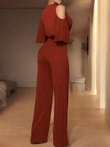 Elegant Fashion Women's Off Shoulder Jumpsuit - 瓦 - 查看 4