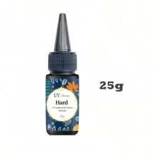 1 Botella de Resina UV 25g/50g/100g/200g/500g - Resina epoxi UV curada mejorada, transparente y dura, adecuada para manualidades de joyería, decoración artística, aretes, collares - Curado rápido, bajo olor, transparente, activada por luz solar/diurna, resina delgada - transparente - Ver 17