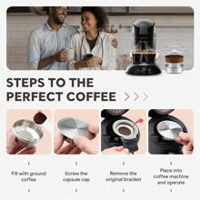iCafilas Reusable Coffee Capsule Refillable Espresso Maker Pods Rechargeable Coffee Filters For Senseo HD7801 Machine Back To School - 1 Capsule - View 6