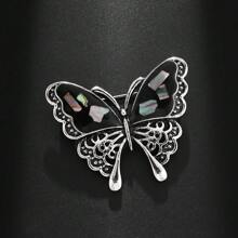 1 件时尚复古昆虫蝴蝶合金胸针适合女性日常佩戴 - 胸針 - 查看 6