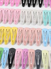 20/50/80/120 Pcs Girls Cute Random Candy-Colored Mini Snap Hair Clips, Colorful Small Barrettes Metal Hair Clips Hairpins Of Fine Hair For Daily Use