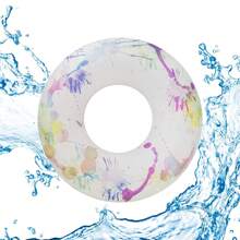 加厚墨水游泳圈充气舒适便捷充气游泳圈浮圈游泳圈沙滩玩具游泳圈水上浮排适合水上运动游泳