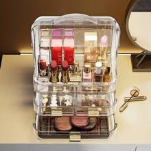 1pc Multi-Layer Cosmetic, Jewelry & Accessories Organizer Box, Dust-Proof Drawers Storage