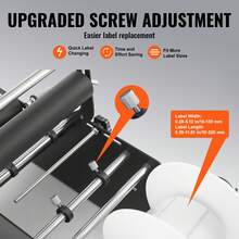 Manual Round Labeling Machine, Black/White, Bottle Label Applicator For Round Bottles/Boxes, Fruits Labeling, Adjustable Manual Round Bottle Labeler Suitable For Bottle Diameter 0.78-4.72 Inches /With Pressing Bar - Black With Pressing Bar - View 4