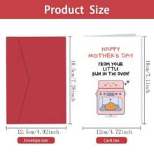 1 件，送给准妈妈的母亲节快乐礼物，来自 Bump 的可爱母亲节卡片，来自你的小宝贝的母亲节快乐 - 均碼 - 查看 2