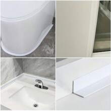 2 Dải chống thấm dễ lắp đặt - PVC trắng tự dính, thích hợp cho vòi hoa sen, bồn rửa, nhà bếp và bồn tắm - dùng cho hộ gia đình và thương mại - Nhiều màu - Xem 7