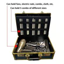 Suitcase Storage Box Barber Carrying Case Clipper Trimmer Organizer PasswordLock - 1 - View 6
