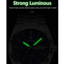 Luxury Sport Man Watch Military Waterproof Luminous Date Week Men Watch Stainless Steel Quartz Men's Watches Male Clock