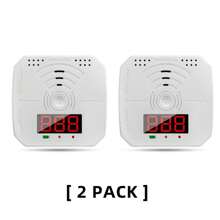Carbon Monoxide Detector, Portable CO Detector For Travel, Battery Powered CO Gas Monitoring Instrument, Alarm Sound And Light Alarm, Portable CO Detector For Household Kitchen