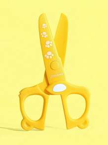 1 件剪刀卡通塑料刀儿童 DIY 纸手工艺术办公室学校学生用刀、鳄鱼巨嘴鸟海豚、返校礼物