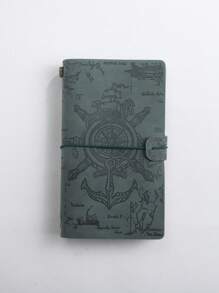 1 Cuaderno de viaje de piel suave de estilo pirata tamaño A6 de hojas sueltas vintage, adecuado para registro de notas en diversas ocasiones, útiles escolares, vuelta al colegio