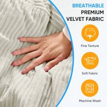 Full/Queen Size Bean Bag Chairs For Adults, 2 In 1 Bean Bag Chairs, Convertible Bean Bag With Filler For Gaming Large Foam, Bean Bags With Washable Soft Corduroy Cover For Living Room - 白色 - 查看 10