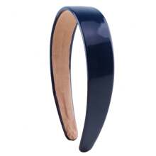 10/5pcs Shiny PU Leather Headbands, Minimalist Wide Hair Hoop, Fashion Headwear For Everyday & Commute, All Seasons