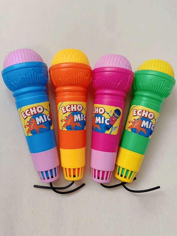 1pc Random Color Echo Microphone Toy,Perfect Gift To Have Fun With Singing And Pronunciation - No Batteries Required!(Some Parts Are Sent Random)