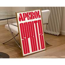 1pc Sangria Drink Negroni Canvas Painting Club Bar Shop Home Decor Cartoon Juice Mojito Aperol Spritz Canvas Painting No Frame