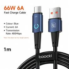 Toocki 6A USB 数据线 Type C 适用于 100W LED 快速充电器 USB C 数据线 Type C 适用于 Realme POCO - 彩色 - 查看 10