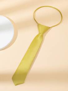 1 件 32 厘米可调节纯色窄领带，适合儿童、学生、表演、搭配西装、正装衬衫的日常配饰 - 彩色 - 查看 24