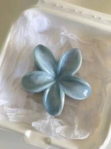 2 件套女士亚克力波尔卡圆点大莲花发夹，韩式法式发髻配饰，甜美可爱的女孩风格发夹适合日常外出发饰优雅爪夹，学校用品，大学 - 彩色 - 查看 4