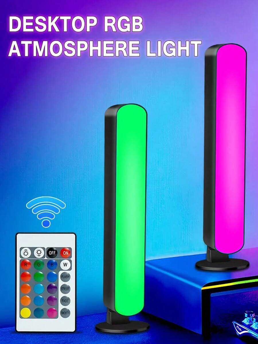 1pc/2个，拾音灯，装饰灯，卧室氛围灯，电竞电脑拾音器，氛围灯，桌面拾音器，音乐氛围灯，Led音乐拾音器