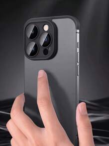 Yezodawee 1pc Frameless TPU Corner Pad Phone Case CompatibleWith, Four Corner Fall Protection Mat Cover Shockproof Lens Protection Case Camera Lens Protector, Minimalism Heat Dissipation Phone Frame Protector Case, Compatible With Samsung Compatible With IPhone 16 Pro Max/16 Pro/16 Plus/16/15/14/13/12/11 And S24 Ultra/S24 Plus/S24+/S24/S23 Ultra/S22 Ultra Series (1pc Black) - 1pc Black - View 8