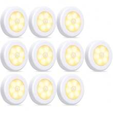 Đèn cảm biến chuyển động trong nhà, Đèn ngủ cảm biến chuyển động chạy bằng pin, Đèn từ dưới tủ, Đèn tủ quần áo cảm biến chuyển động, Đèn chiếu sáng dưới tủ, Đèn cầu thang trong nhà, Đèn tường dán, Đèn dưới quầy bếp, Phòng ngủ, Phòng tắm, Nhà vệ sinh, Nhà - Nhiều màu - Xem 23