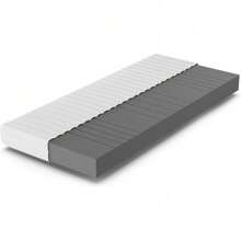 Betten-ABC - OrthoMatra (KSP-500) - 140x200 cm (H2) - 7-Zonen Matratze aus Kaltschaum - Hypoallergen & Antibakteriell - Oeko-TEX® Zertifiziert - Bezug abnehmbar & waschbar - Lieferung per Paket - Weiß - Übersicht 1