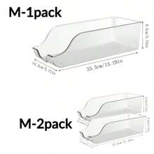 2 cái/1 cái Hũ đựng thực phẩm nhà bếp, Hộp đựng thực phẩm đựng lon nước ngọt cho tủ, tủ lạnh và tủ đông, đựng lon thực phẩm & súp, trong suốt - Trong sáng - Xem 11