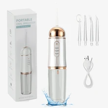 Electric Water Flosser Set, Water Flossing Oral Irrigator, Smart Dental Irrigator With Detachable Water Tank, Oral Irrigator For Deep Teeth And Gum Cleaning, Portable USB Rechargeable Battery, Ideal For Birthday Gifts - Multicolor - View 14