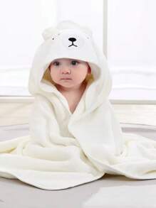 Customized Children's Hooded Bath Towel With Embroidered Name, Cute Animal Design Cloak Bathrobe, Personalized Kids Bath Towel, Large Towel, Great Gift For Children's Day, Birthday, Baby Shower, Beach, Spa - Multicolor - View 4