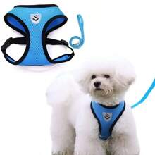 Dog Harnesses Leash, Mesh Cloth Pet Collars, Puppy Breathable Reflective Lead Dog Rope, Adjustable Pet Supplies