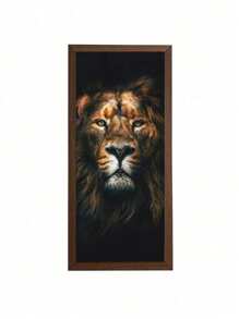 Framed Picture For Barbecue Corner And Bar 19x40cm - 45 Lion 02 - View 2