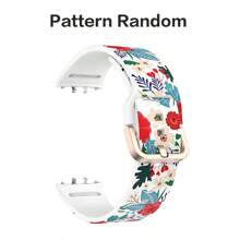 Bedrucktes Silikon Sportarmband für Samsung Galaxy Fit 3 R390 - Bequemes hautfreundliches Roségold Flachverschluss Ersatzarmband - Galaxy Fit3 - Übersicht 15