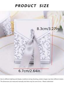 50pcs Wedding Party Candy Boxes, Cute Candy Gift Boxes, Candy Cake Birthday Gift Boxes, Wedding Party Gift Bags, Party Decorations, Festival Supplies, Birthday Party Items