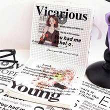 20pcs English Alphabet Scrapbooking Stickers, Versatile High-Quality PET Lettering Sticker Sheets For Journal, School Supplies,School Supplies,Back To School - Multicolor - View 5