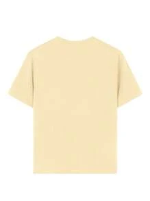 一件休闲印花圆领短袖T恤，男女童皆宜，专为夏季学生和儿童设计——搭配帽子和艺术风格T恤，激发想象力和自我表达！童装，女童图案T恤，夏季上衣，青少年服装