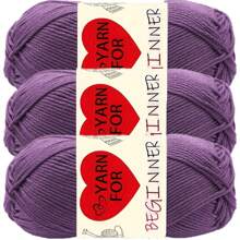 3pcs Soft & Comfortable 100% Acrylic Yarn Skeins - 3x 50g Assorted Colors, For Knitting, Crochet And Crafts, High Twist Spun