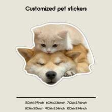 [Custom] Laminated Pet Sticker, Carry Your Beloved Pet Cuteness Everywhere. Whether It Is On A Water Cup, Notebook, Or Luggage, You Can Always Feel The Warm Companionship Of Your Furry Friend.,Back To School Fashion - Multicolor - View 46