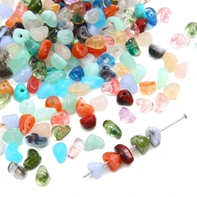 850 piezas Cuentas de piedra natural asimétricas Kit de elaboración de joyas DIY para pulseras, aretes, collares y diversas decoraciones
