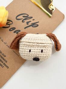 1 件手工编织蓬松 AirPods4 保护壳，3D 动物耳朵 AirPods3 保护套，长耳狗 AirPods1/2 刺绣 AirPodsPro（第二代）保护壳，兼容 Apple，多色