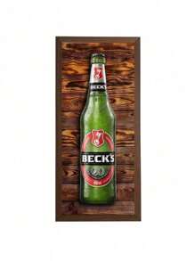Framed Picture For Barbecue Corner And Bar 19x40cm - Becks - View 2