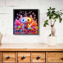 1 套 5D DIY 钻石画工具套件，全圆形钻石艺术帆布手工艺品，适合初学者和业余爱好者、客厅/卧室墙壁装饰、送给朋友和家人的艺术礼物 - 彩色 - 查看 4