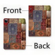 一个图案，一条线，可与同型号钢化玻璃屏幕保护膜配对，平板电脑保护套，柔软防摔保护，超薄/智能支架/自动唤醒保护套兼容 10.9/10.2/Air 5th Gen/Pro 11/10th/9.7、Air 2/Air、iPad (7th/8th Gen)、Air 4/5、Pro 11 2022/Air 11(2025)/11th/Air 13(2025) - 黑色 - 查看 5