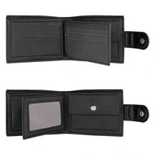 Men's Luxury Business Wallet Fashionable Design Wallet Purse Wallet Mini Wallet Men Wallet Leather Small Wallet - Black - View 7