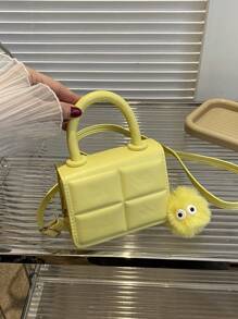 1pc High-Grade Small Bag Girls Bag Versatile Chain Messenger Bag Popular Retro Mini Handbag Plaid Small Square Bag New Fashion Niche Design Messenger Bag Girls Bag Popular Versatile Messenger Bag Is Very Suitable For Daily Matching And Also Suitable For Going Out For A Date And Shopping - Plaid Tote Bag - View 3