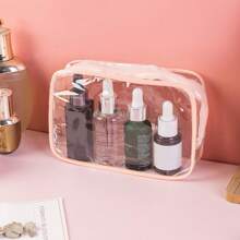 3pcs/Cleaning Travel Toiletries And Makeup Storage Bag For Ladies Toiletries And Toiletries And Waterproof Zipper Transparent Design Can Quickly Find Items Suitable For Women Air Travel And Home Makeup Storage Ladies' Gift Mother's Day Gift Travel Essentials Holiday Essentials