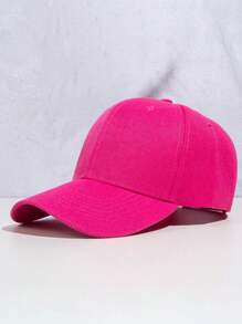 1pc Unisex Solid Color Simple Classic Casual Baseball Cap, Suitable For Outdoor Activities And Casual Parties